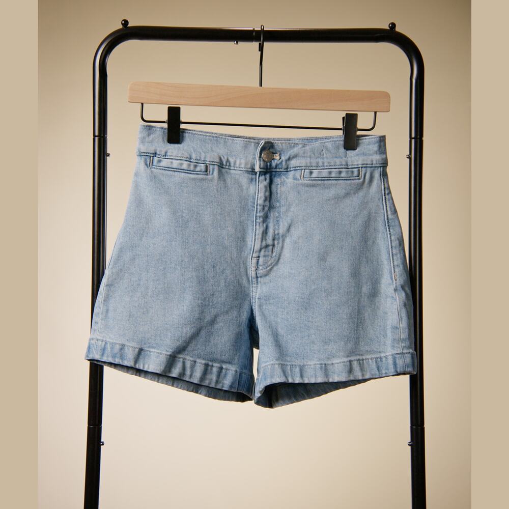 Madewell Emmett Women’s Denim Shorts Size 24 Light Wash High Rise